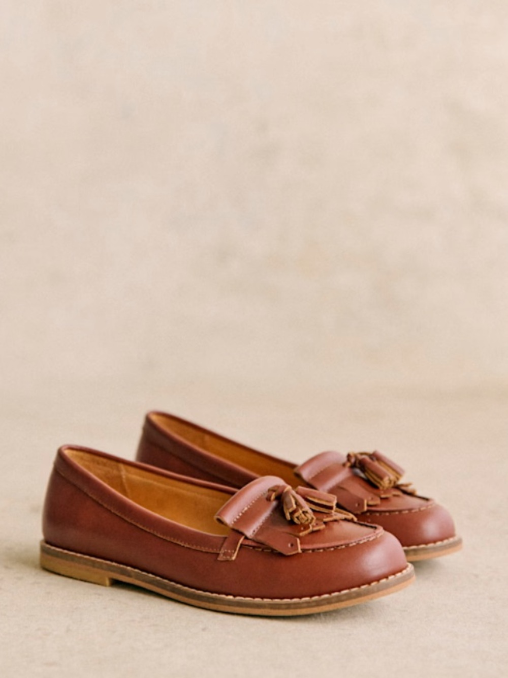 Petit Sezane Lisa Leather Loafers